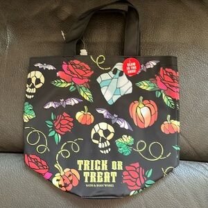 Bath and body trick or treat glow in the dark tote